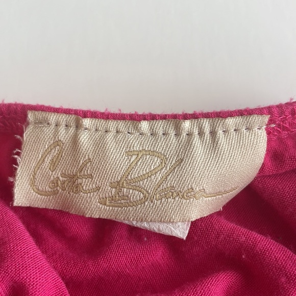 Vintage Cata Blanca hot pink and yellow babydoll top - Picture 2 of 6